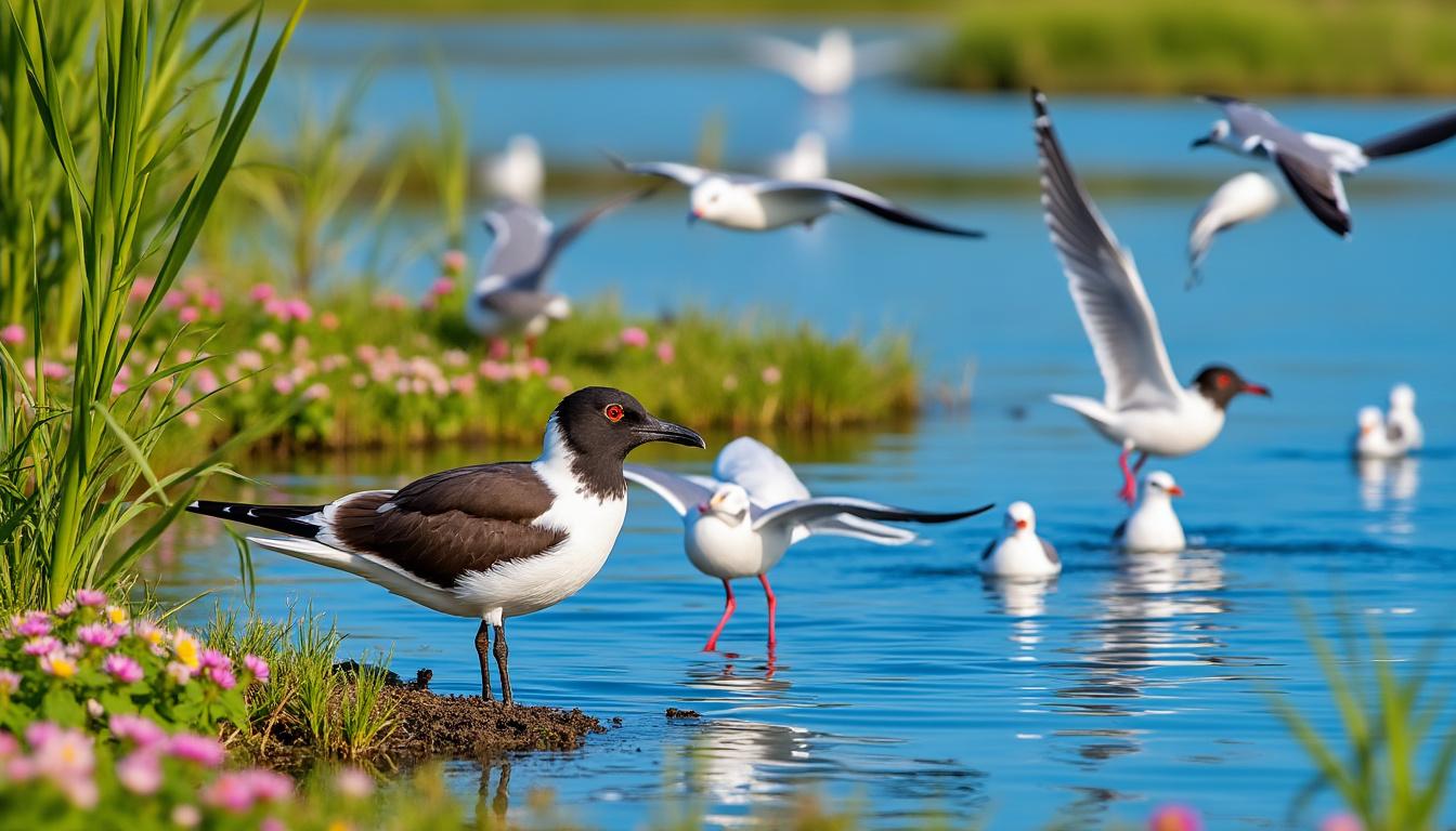 découvrez les caractéristiques, l'habitat et le comportement de la mouette rieuse, un oiseau marin facilement reconnaissable par son plumage et son cri distinctif.