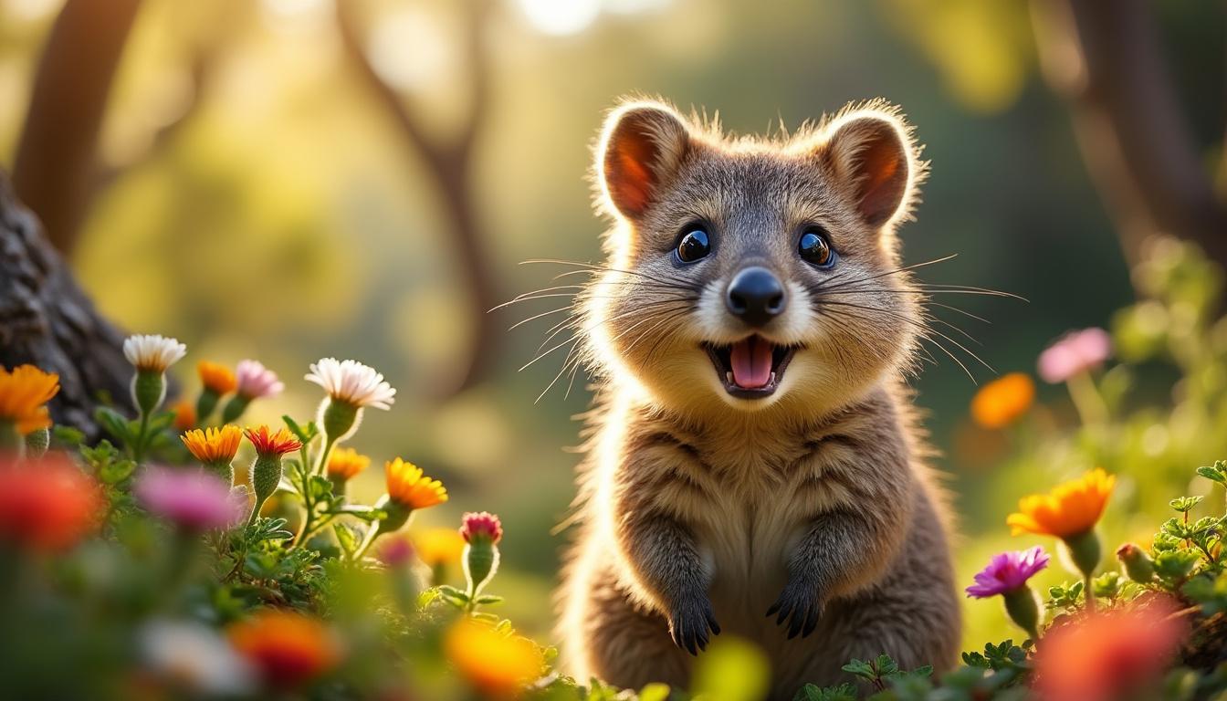 découvrez les quokkas, ces petits marsupiaux australiens connus pour leur sourire unique et leur comportement curieux, qui en font des animaux particulièrement fascinants.
