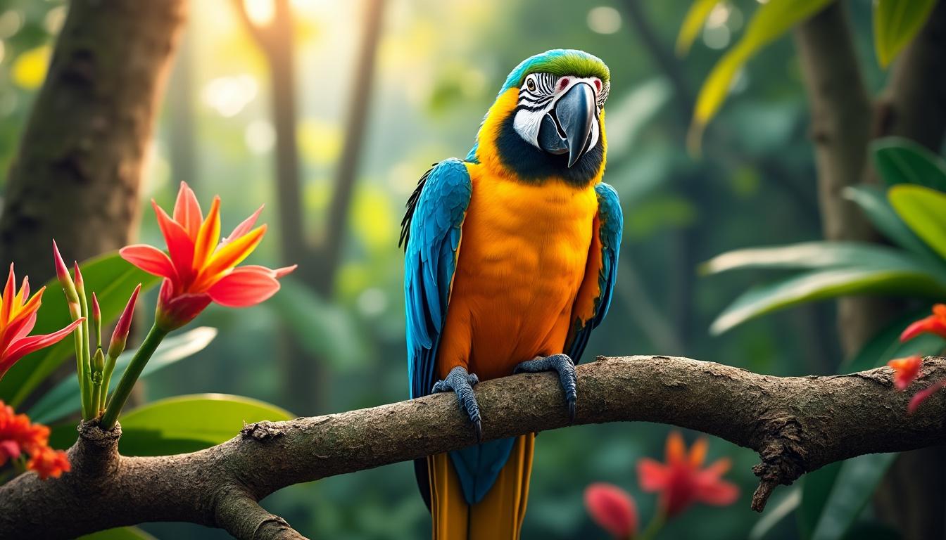 découvrez tout ce qu'il faut savoir sur le perroquet ara : ses caractéristiques, ses besoins en soins et son comportement unique pour bien l'adopter et l'élever.