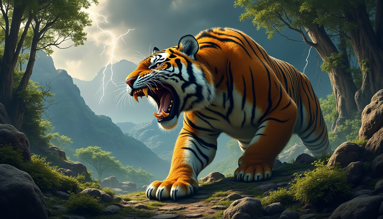 explorez les mystères captivants du tigre à dent de sabre, un prédateur préhistorique emblématique, et plongez dans son histoire fascinante.